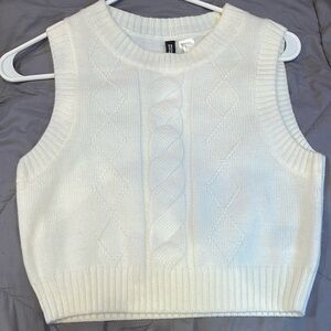 Cropped Sweater Vest